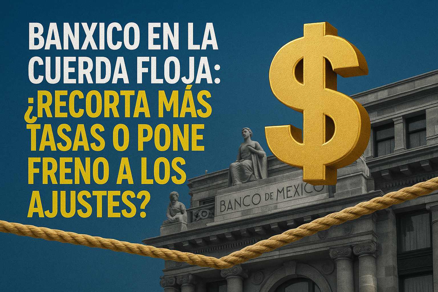 Banxico en la cuerda floja: ¿recorta más tasas o pone freno a los ajustes? Banxico en la cuerda floja: ¿recorta más tasas o pone freno a los ajustes?