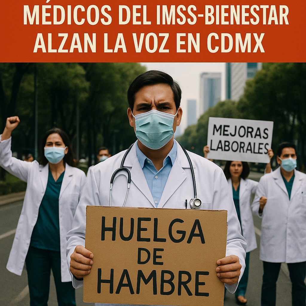 Ayuno por Justicia: Médicos del IMSS‑Bienestar Alzan la Voz en CDMX Ayuno por Justicia: Médicos del IMSS‑Bienestar Alzan la Voz en CDMX