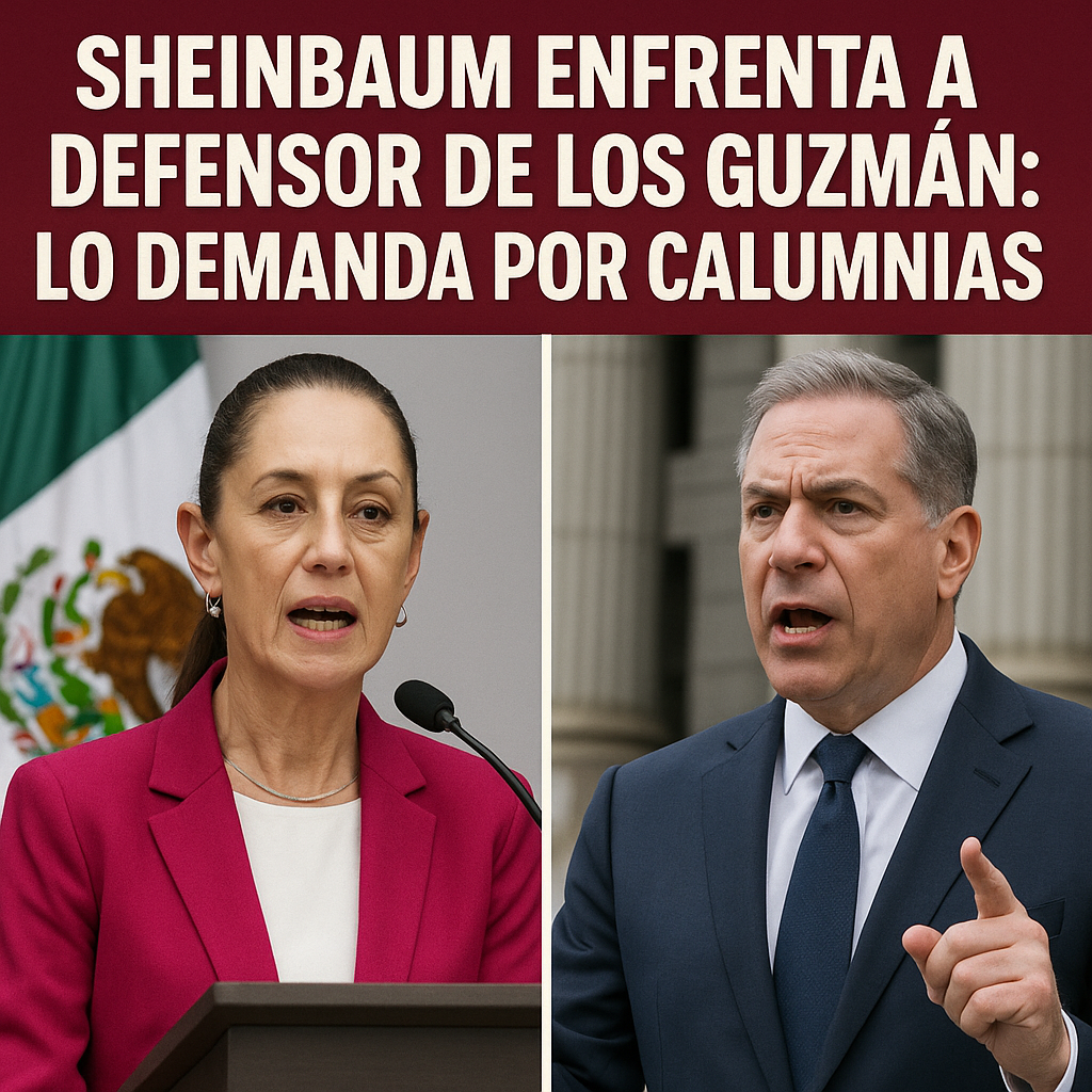 Sheinbaum enfrenta a defensor de los Guzmán: lo demanda por calumnias Sheinbaum enfrenta a defensor de los Guzmán: lo demanda por calumnias