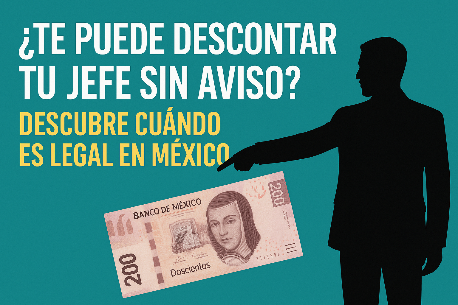 ¿Te puede descontar tu jefe sin aviso? Descubre cuándo es legal en México ¿Te puede descontar tu jefe sin aviso? Descubre cuándo es legal en México