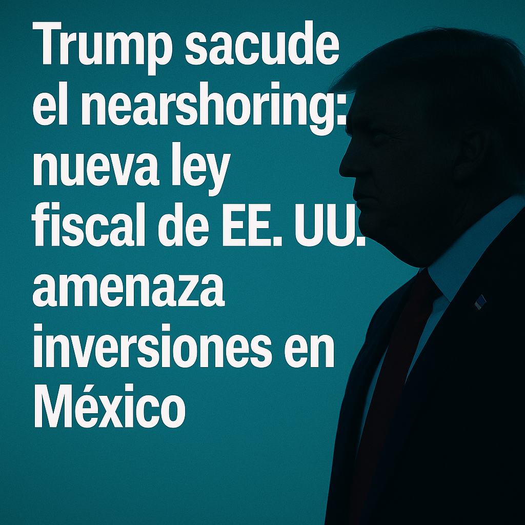 Reforma fiscal en EU: ¿el principio del fin para el nearshoring mexicano? Reforma fiscal en EU: ¿el principio del fin para el nearshoring mexicano?