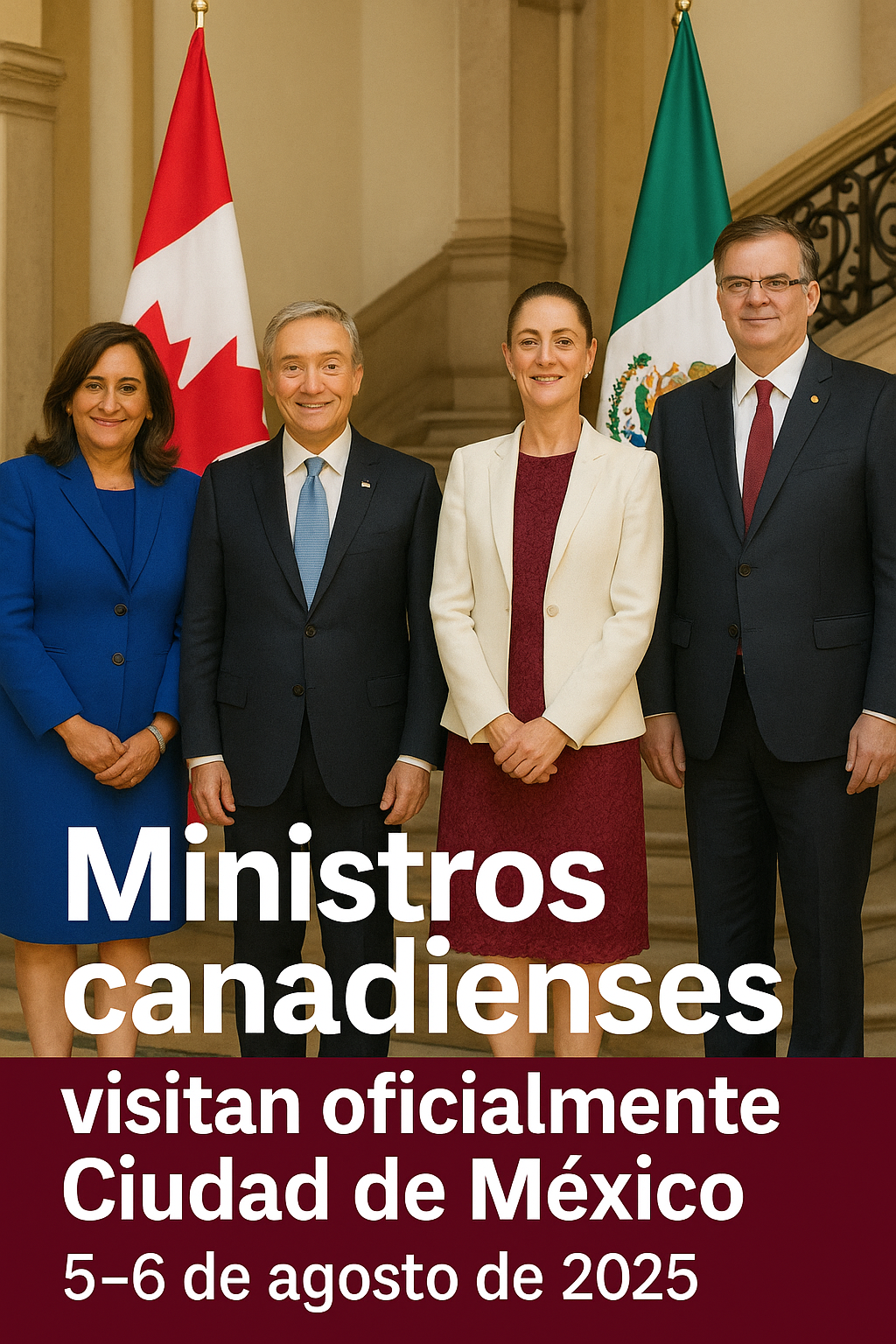 Canadá envía a sus ministros a Ciudad de México: alianza estratégica frente al pulso arancelario estadounidense Canadá envía a sus ministros a Ciudad de México: alianza estratégica frente al pulso arancelario estadounidense