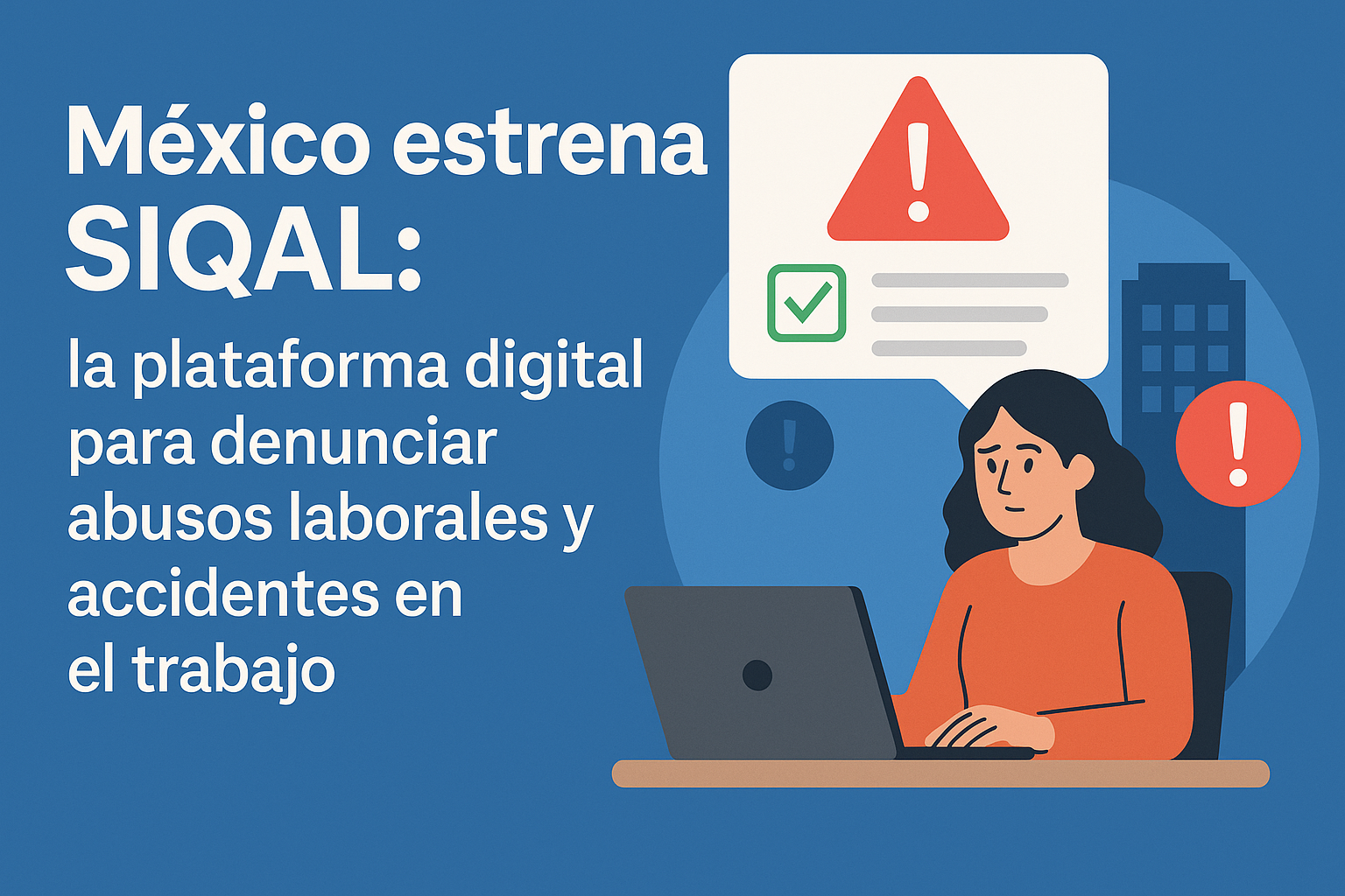México estrena SIQAL: la plataforma digital para denunciar abusos laborales y accidentes en el trabajo México estrena SIQAL: la plataforma digital para denunciar abusos laborales y accidentes en el trabajo