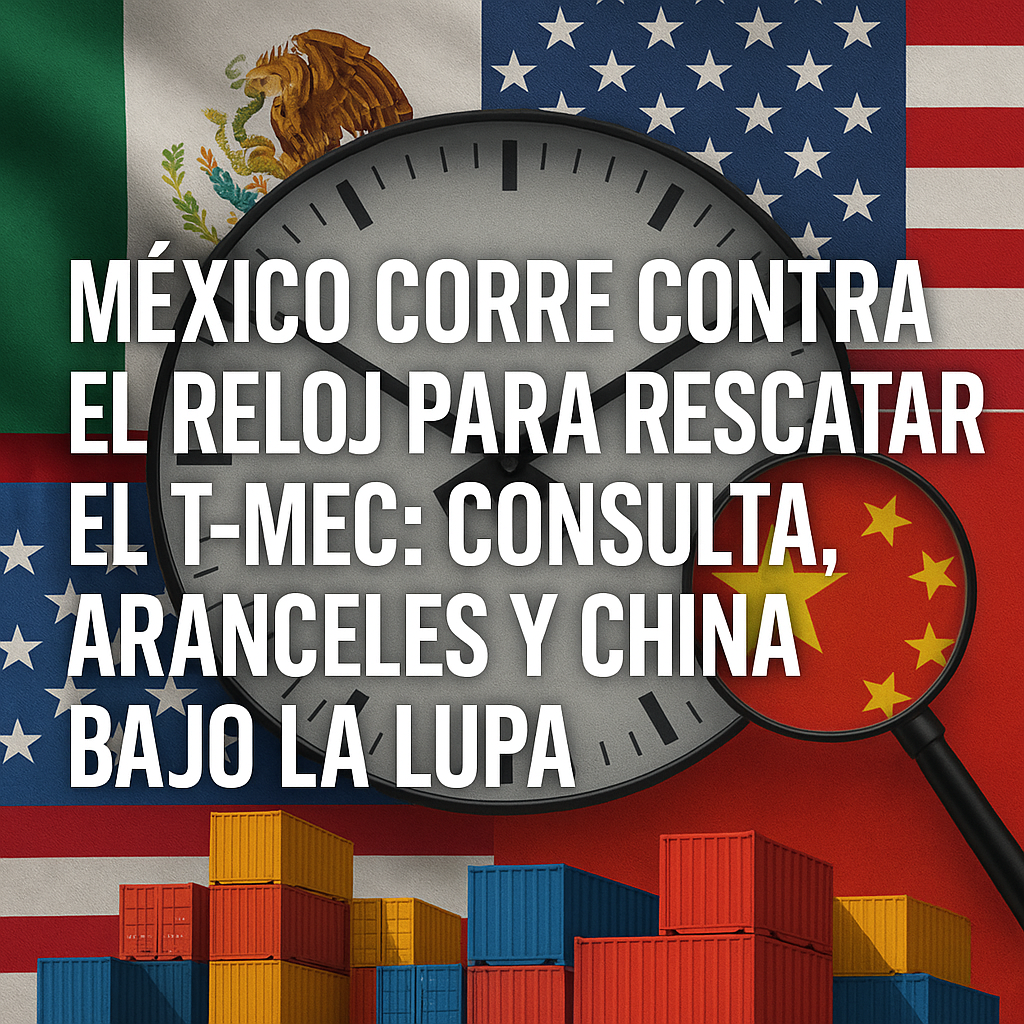 México corre contra el reloj para rescatar el TMEC: consulta, aranceles y China bajo lupa México corre contra el reloj para rescatar el TMEC: consulta, aranceles y China bajo lupa