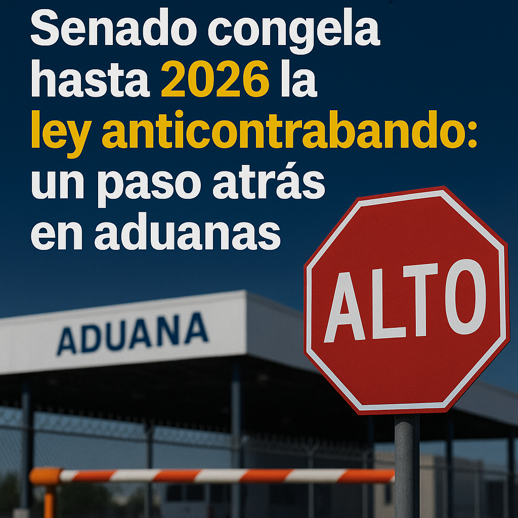 Senado congela hasta 2026 la ley anti-contrabando: un paso atrás en aduanas Senado congela hasta 2026 la ley anti-contrabando: un paso atrás en aduanas