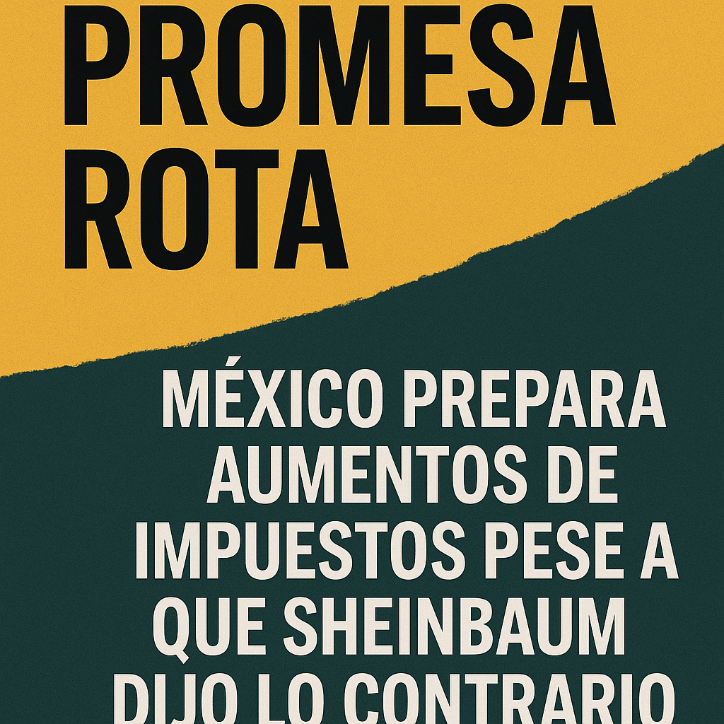 Promesa rota: México prepara aumentos de impuestos pese a que Claudia Sheinbaum dijo lo contrario
