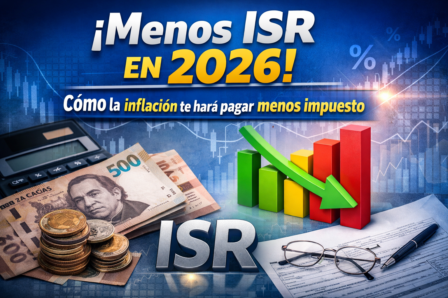 ¡Menos ISR en 2026! Cómo la inflación te hará pagar menos impuesto