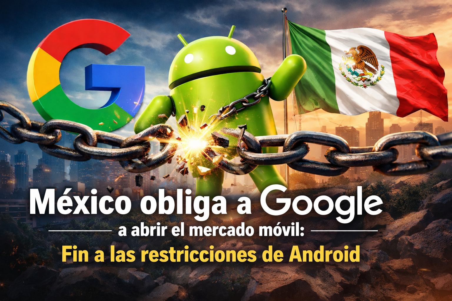 México obliga a Google a abrir el mercado móvil: fin a las restricciones de Android