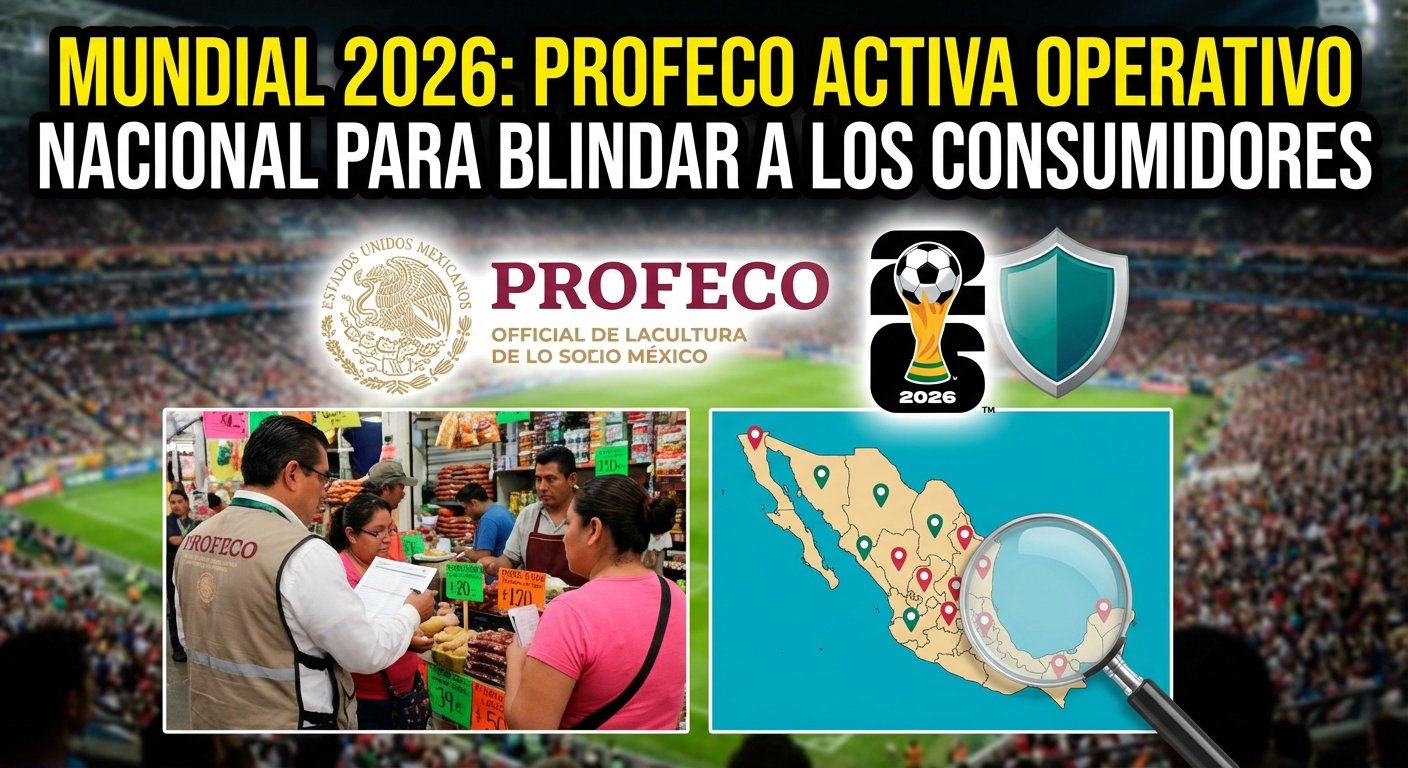  Mundial 2026: PROFECO activa operativo nacional para blindar a los consumidores