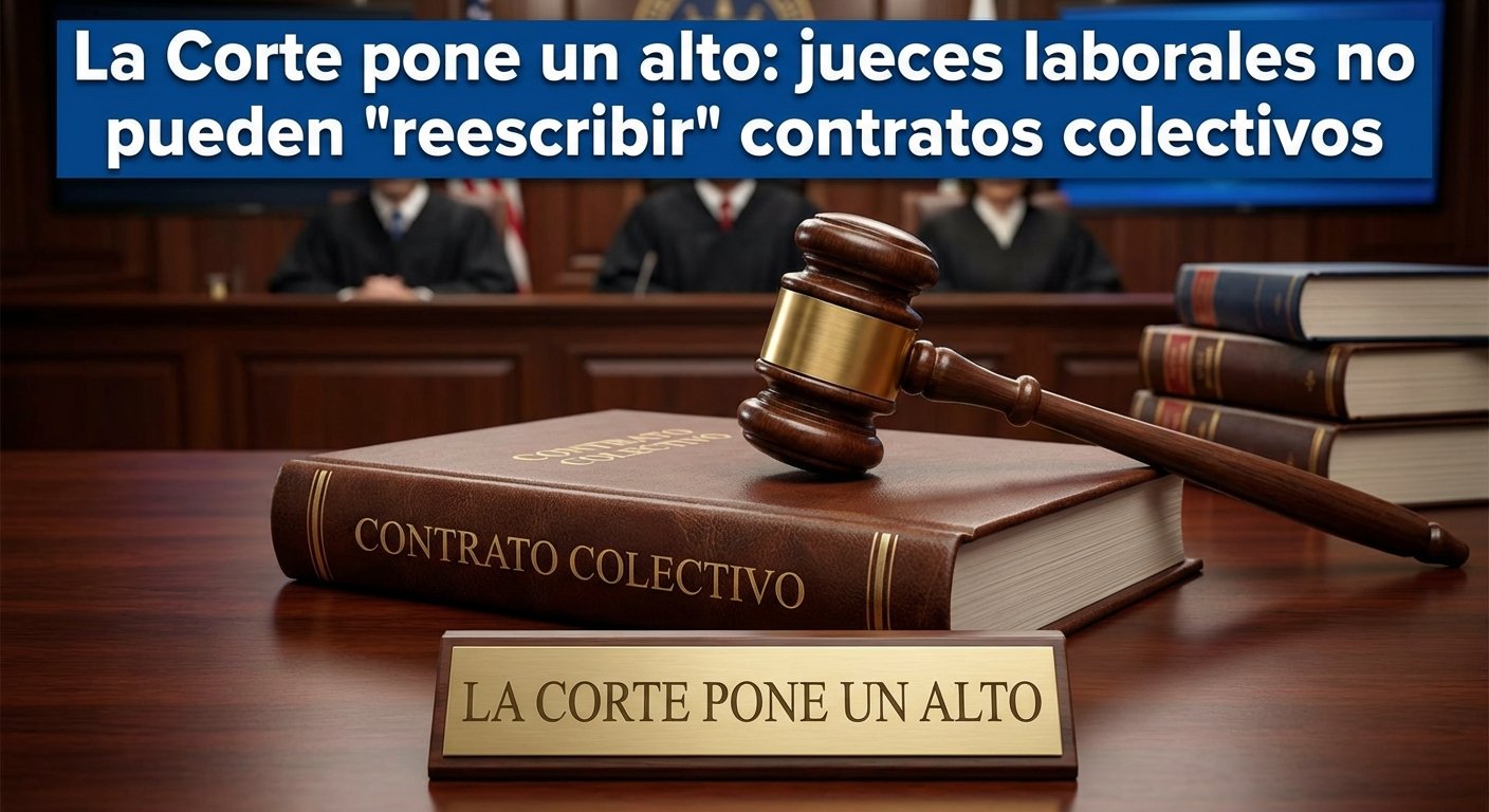 La Corte pone un alto: jueces laborales no pueden “reescribir” contratos colectivos