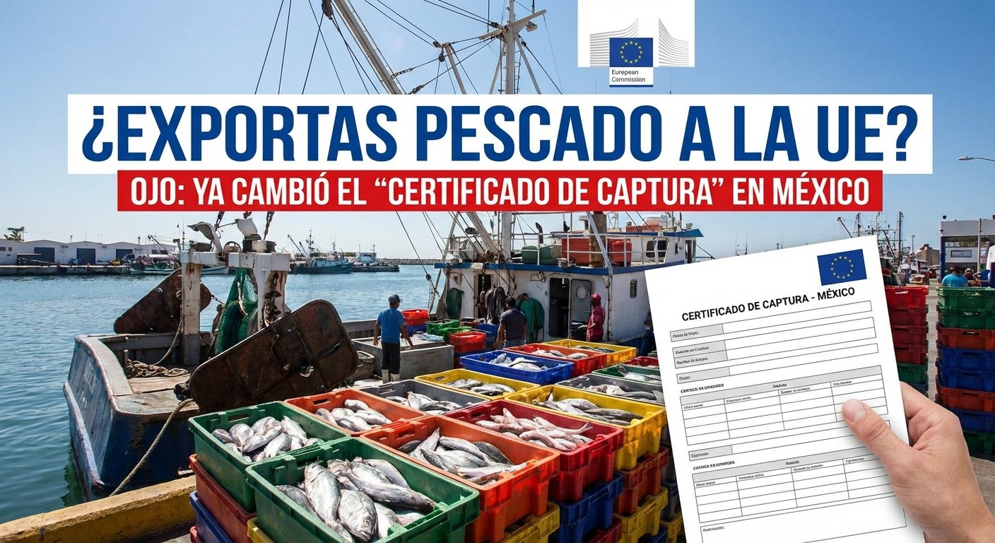 ¿Exportas pescado a la UE? Ojo: ya cambió el “Certificado de Captura” en México