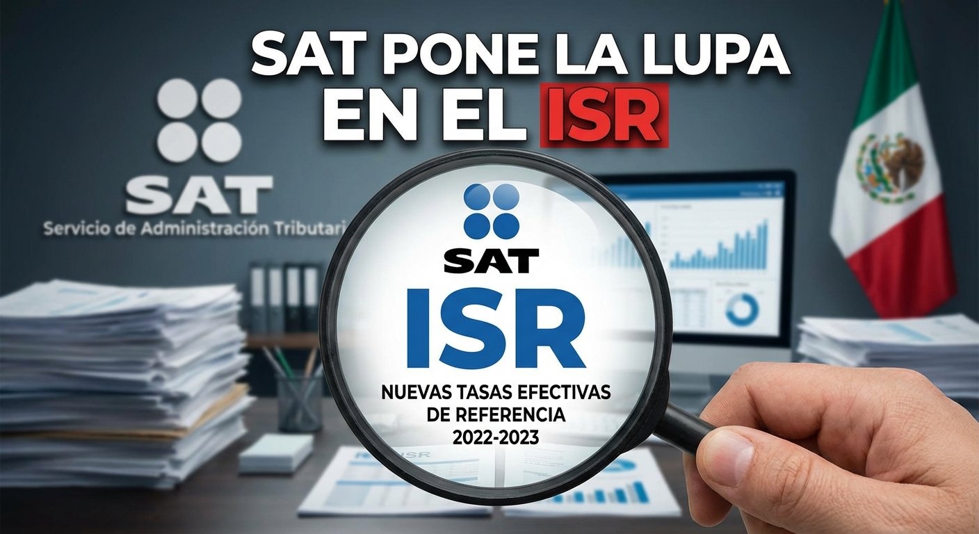 SAT pone la lupa en el ISR: publica nuevas tasas efectivas de referencia para 2022 y 2023