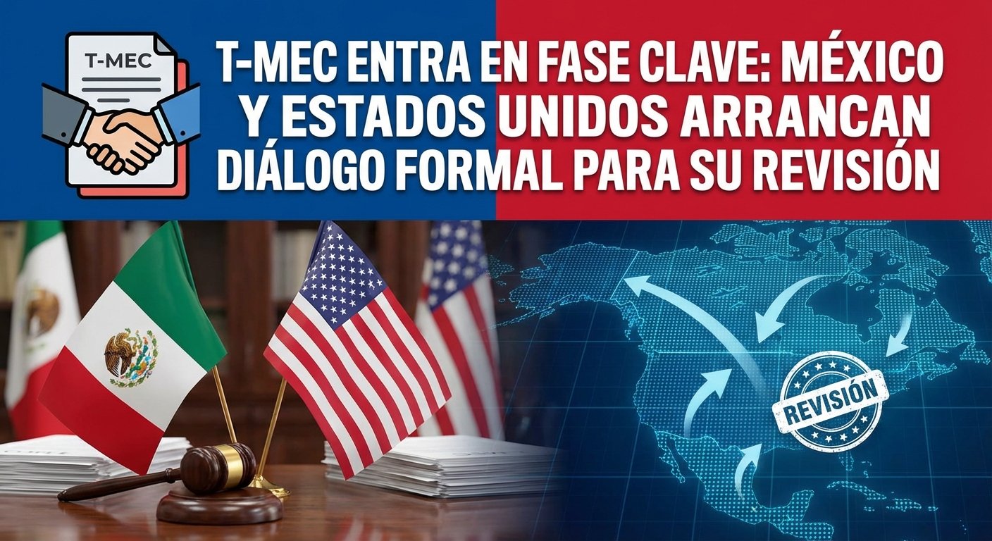 T-MEC entra en fase clave: México y Estados Unidos arrancan diálogo formal para su revisión