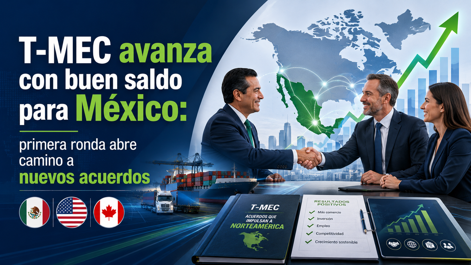 T-MEC avanza con buen saldo para México: primera ronda abre camino a nuevos acuerdos