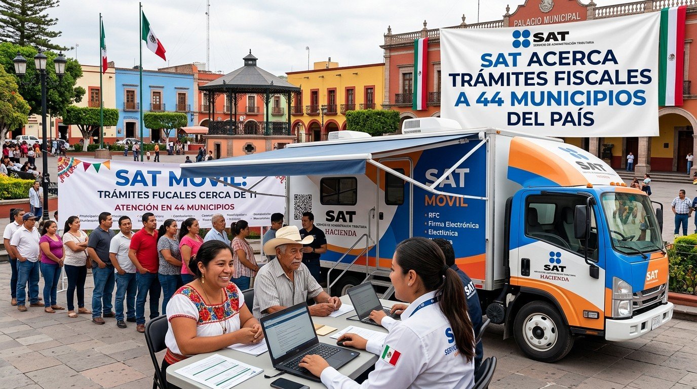SAT acerca trámites fiscales a 44 municipios del país SAT acerca trámites fiscales a 44 municipios del país