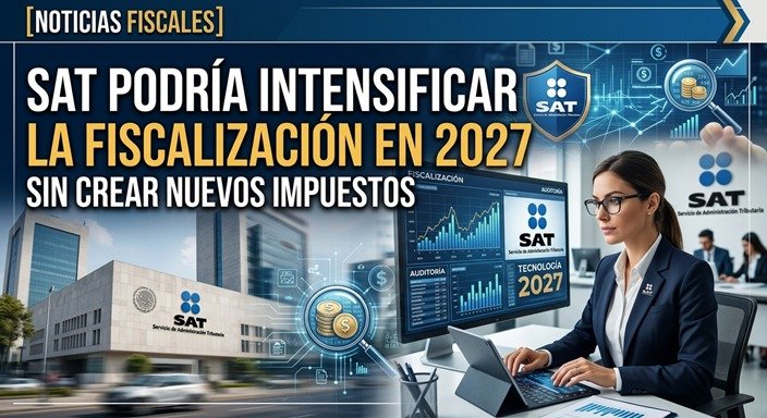 SAT podría intensificar la fiscalización en 2027 sin crear nuevos impuestos SAT podría intensificar la fiscalización en 2027 sin crear nuevos impuestos